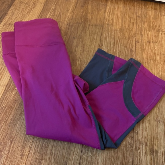 Women’s Lululemon 7/8 pink active running yoga pants leggings size 8 - Picture 3 of 4
